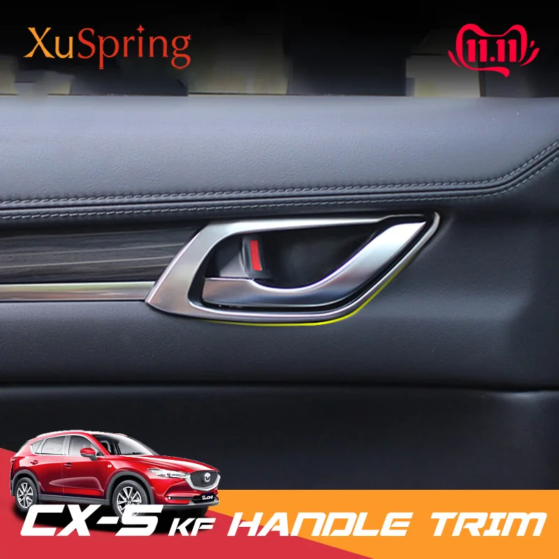 Для Mazda CX-5 CX5 2017-2020 KF Автомобильная внутренняя дверная ручка поручни рамка