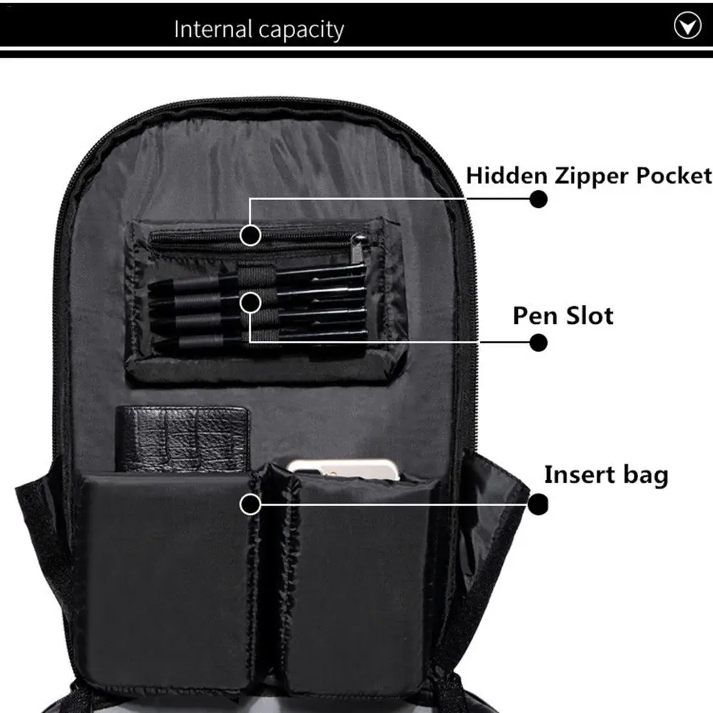 Рюкзак ozuko мужской жесткий рюкзак для квадрокоптера водонепроницаемые