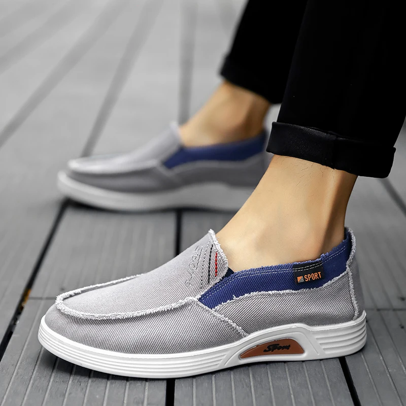 Туфли PUPUDA мужские джинсовые повседневная обувь модные трендовые удобные