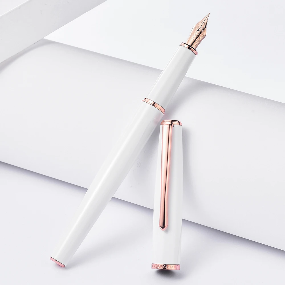 

920 Black Metal Fountain Pen Extra Fine / Fine Nib 0.4/0.5mm Rose Gold Clip Elegant Excellent Business Office Gift Pen