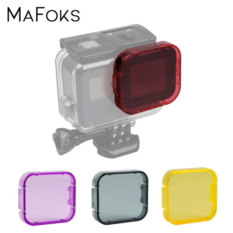 Фильтр для дайвинга водонепроницаемый чехол объектива Go pro Hero 5 6 7 Black Pro