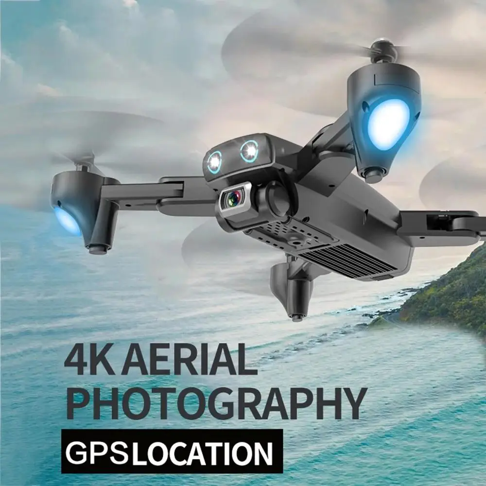 S167 GPS Drone с камерой Квадрокоптер дистанционным управлением Дрон 4K Wi-Fi FPV складной