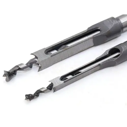 

Top 1pcs 10mm HSS Square Hole Saw Mortise Chisel Wood Drill Bit with Twist Drill High Quality