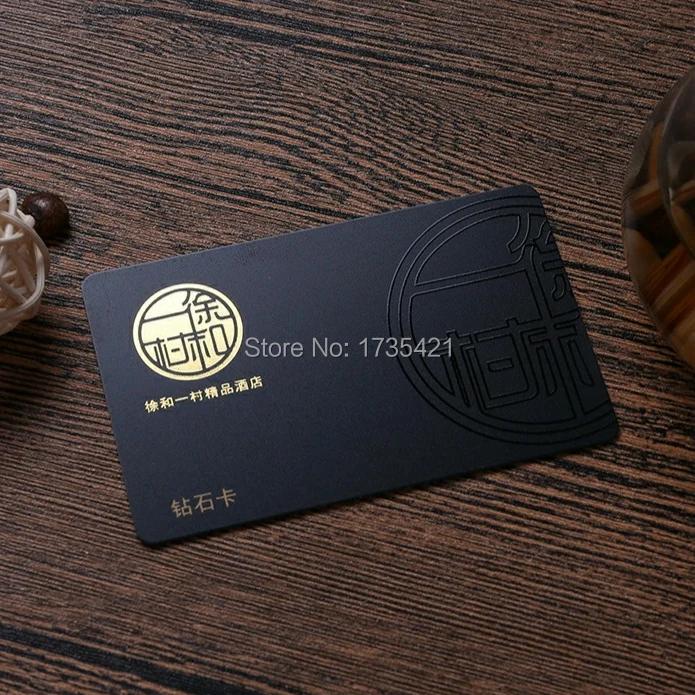 NEW custom printing embossed hard plastic business cards gold stamp/Printed Membership Plastic Cards