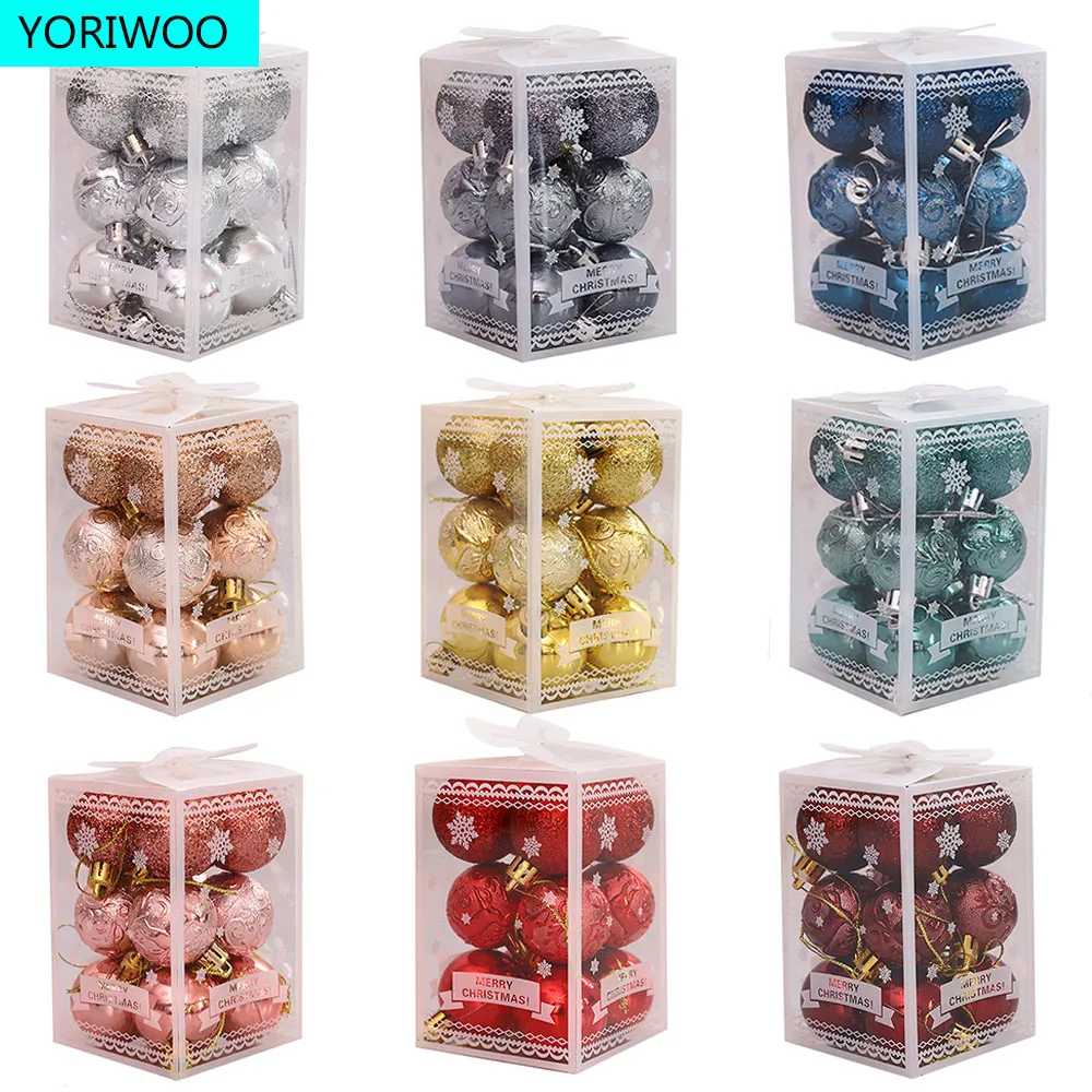 

12 шт., 4 см, подвеска для рождественской елки