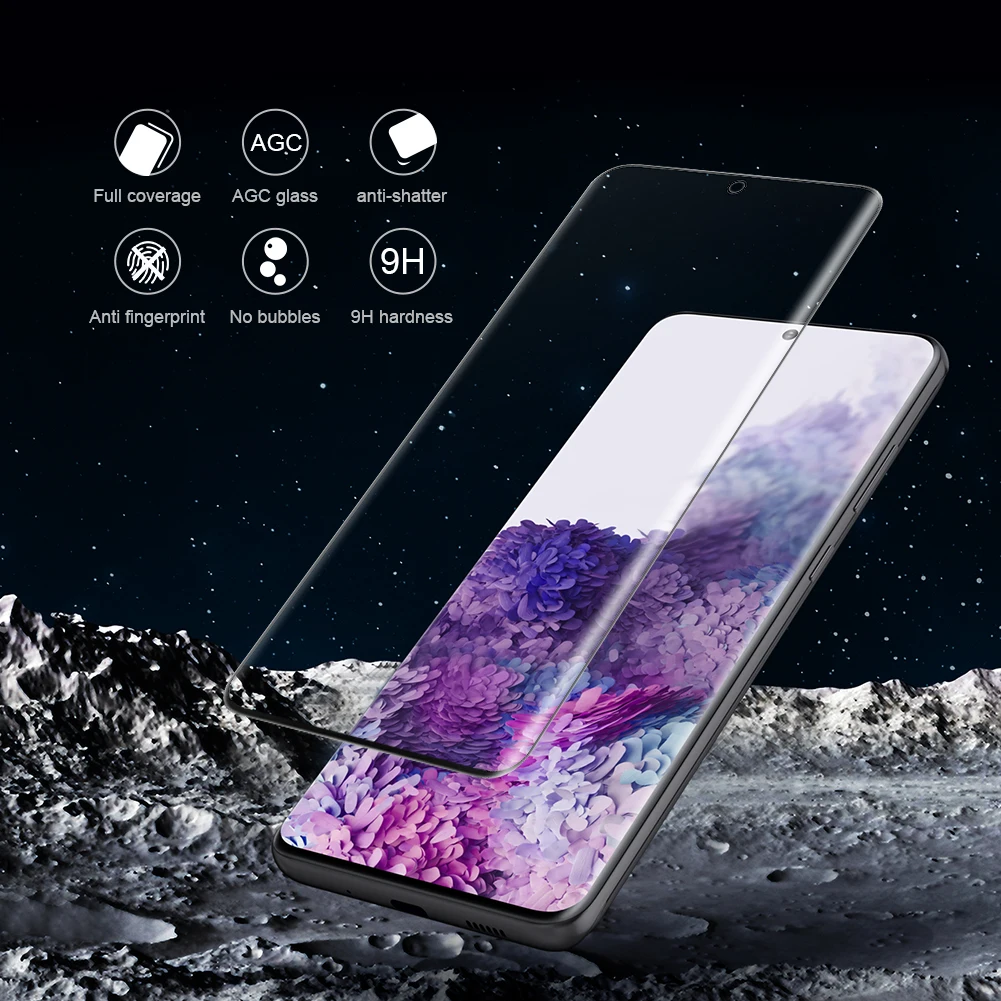 Закаленное стекло для Samsung Galaxy S20 + Plus NILLKIN 3D изогнутое защитное CP MAX | Мобильные