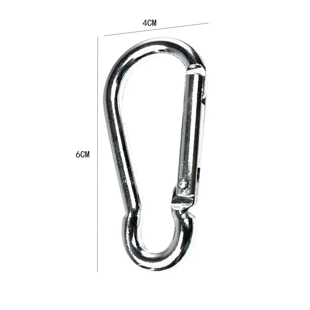 1 шт. серебристый карабин из алюминиевого сплава пружинный Карабин для рюкзака