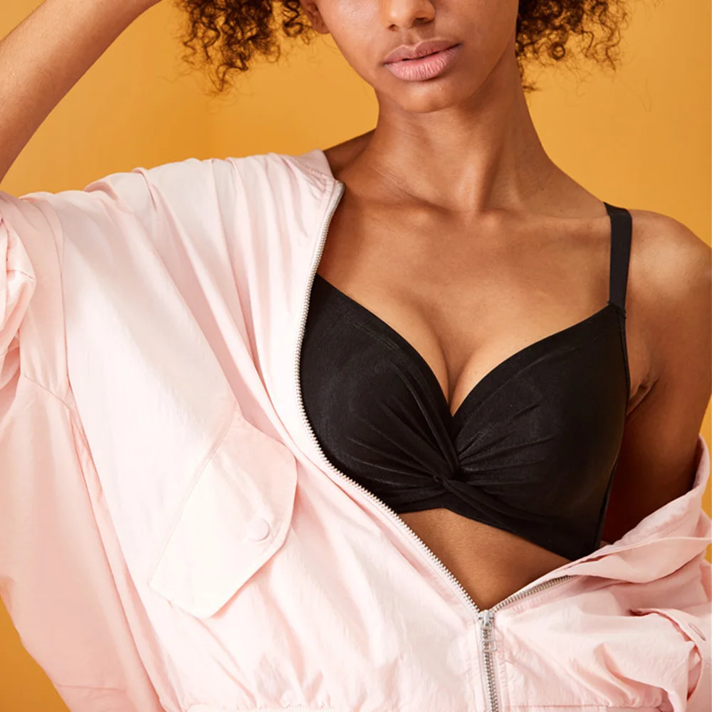 Женский бюстгальтер с полной чашкой без косточек пуш ап дышащее бесшовное нижнее