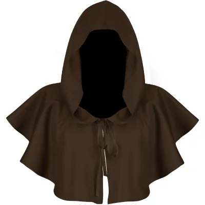 

Man Yi 2020 Prom Party Shawl Halloween COS Costume Grim Reaper Cloak Medieval Hooded Cloak