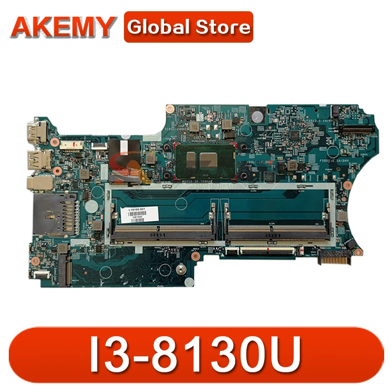 

For HP PAVILION X360 14-CD 14M-CD Laptop Motherboard L18175-601 With SR3W0 i3-8130u 448.0E808.001B DDR4 MB 100% Tested Fast Ship
