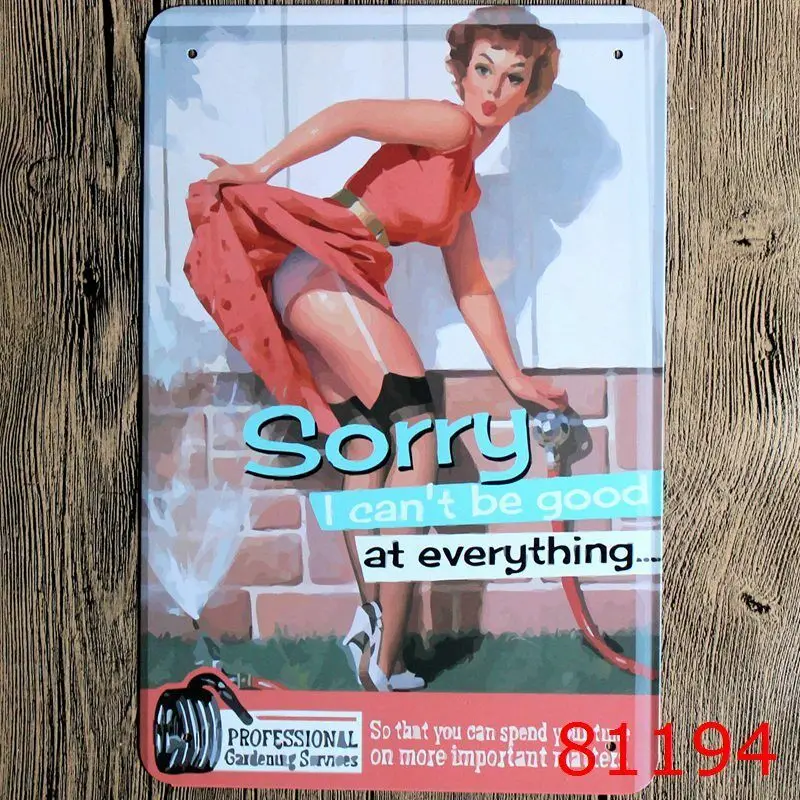 

Metal Tin Sign can't be good Decor Bar Pub Home Vintage Retro Poster Cafe ART 8x12 inch