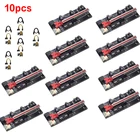 Райзер VER009 USB3.0 PCI-E, Райзер VER 009S PLUS Express 1X 4x8x 16x, Райзер-адаптер Pcie, карта SATA, от 15pin до 6pin, 1-10 шт.