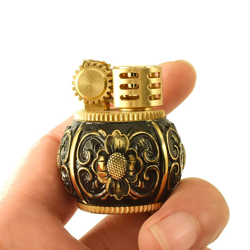 Керосиновая Зажигалка в стиле ретро ветрозащитная мини зажигалка латунная