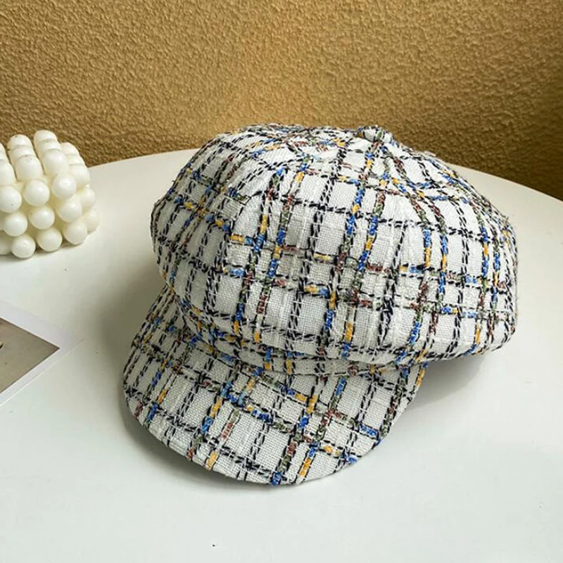 

New Autumn Winter Hats for Women Solid Plain Octagonal Newsboy Cap Men Ladies Casual Wool Hat Winter Beret Women Painter Caps