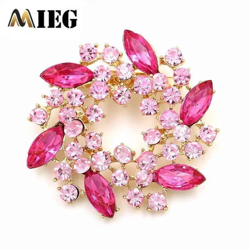 Брошь в виде цветочной гирлянды MIEG ювелирные изделия для платья булавки букета