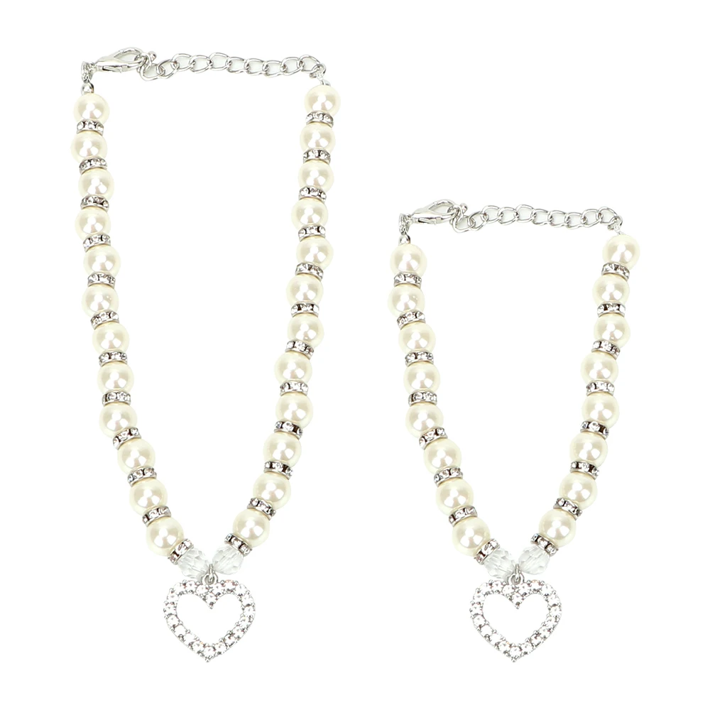 S/L Размер щенок собака кошка жемчужное ожерелье для домашних животных аксессуары