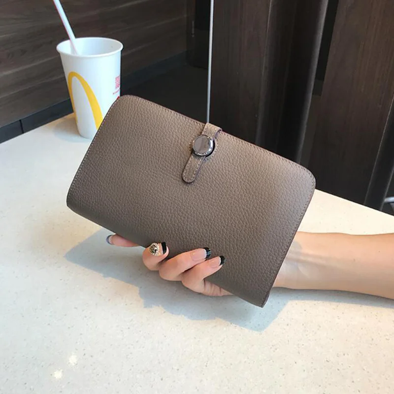 

women's leather wallet, famous brand luxury designer wallet, Long Card Wallet