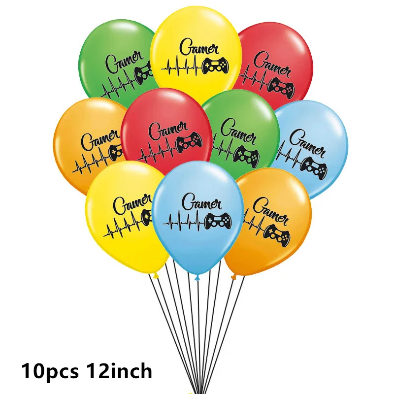 10pcs 12inch Mix 10 шт. игровой контроллер латексный воздушный шар игра на джойстик шарики для день рождения вечерние украшения Globos мальчик дети любимые игрушки подарок поставки - Цвет: 10pcs 12inch Mix