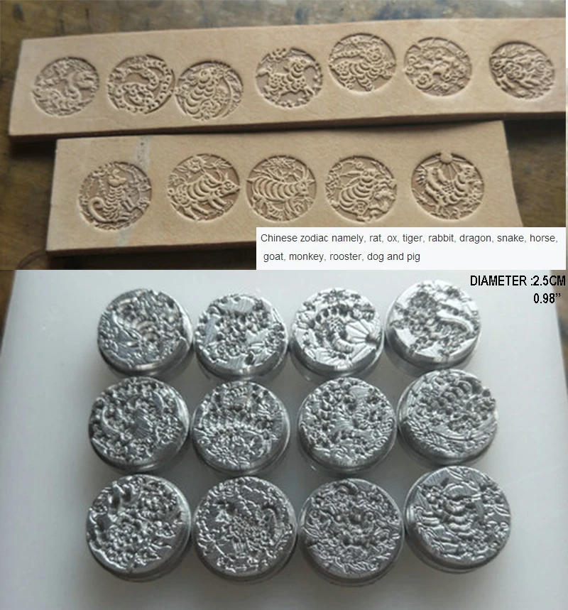 Может быть свободно Китайский Зодиак шаблон металлическая форма-маленький