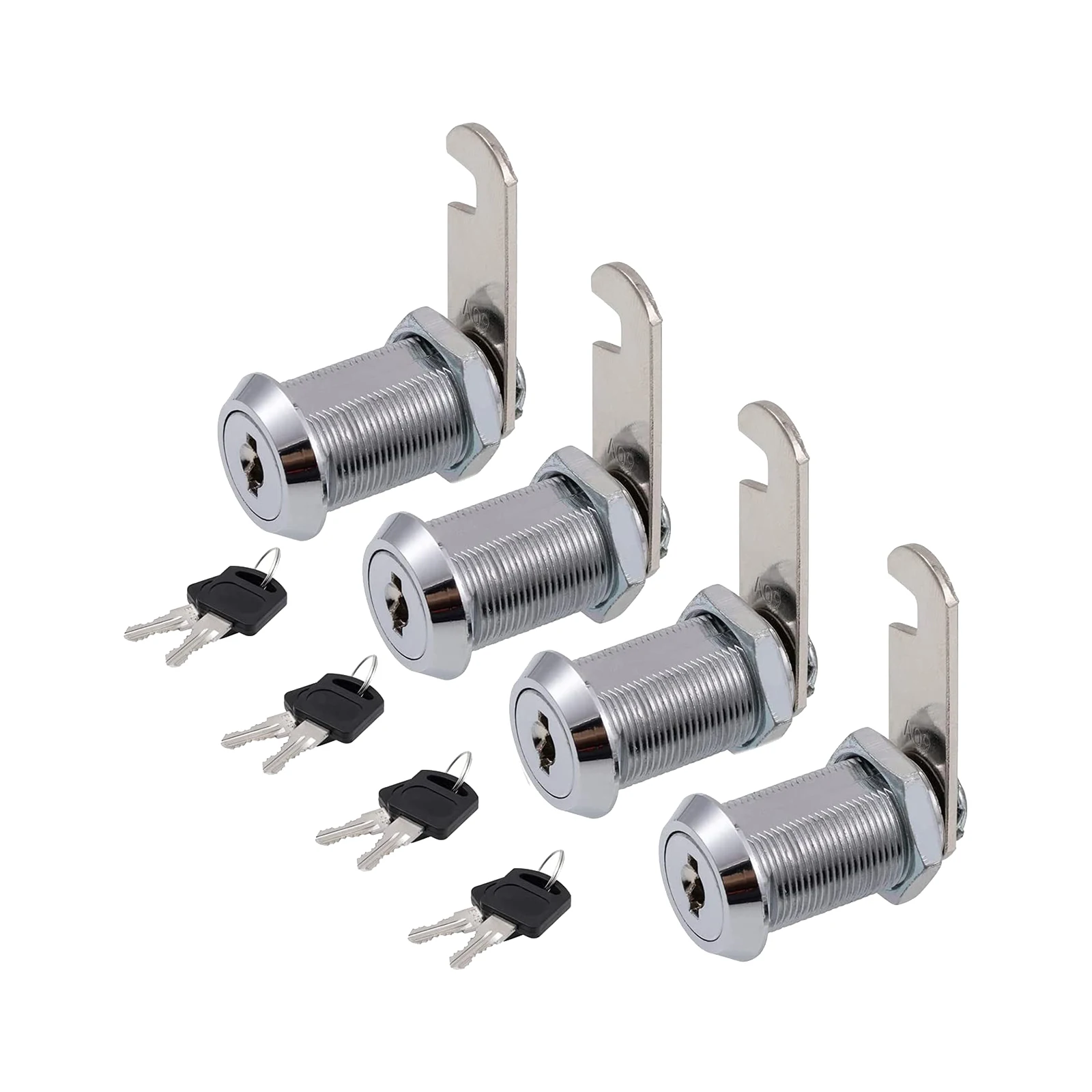4 Pcs Drawer Locks with Keys Furniture Hardware Door Cabinet Lock for Office Desk Letter Box Cam 30mm | Обустройство дома