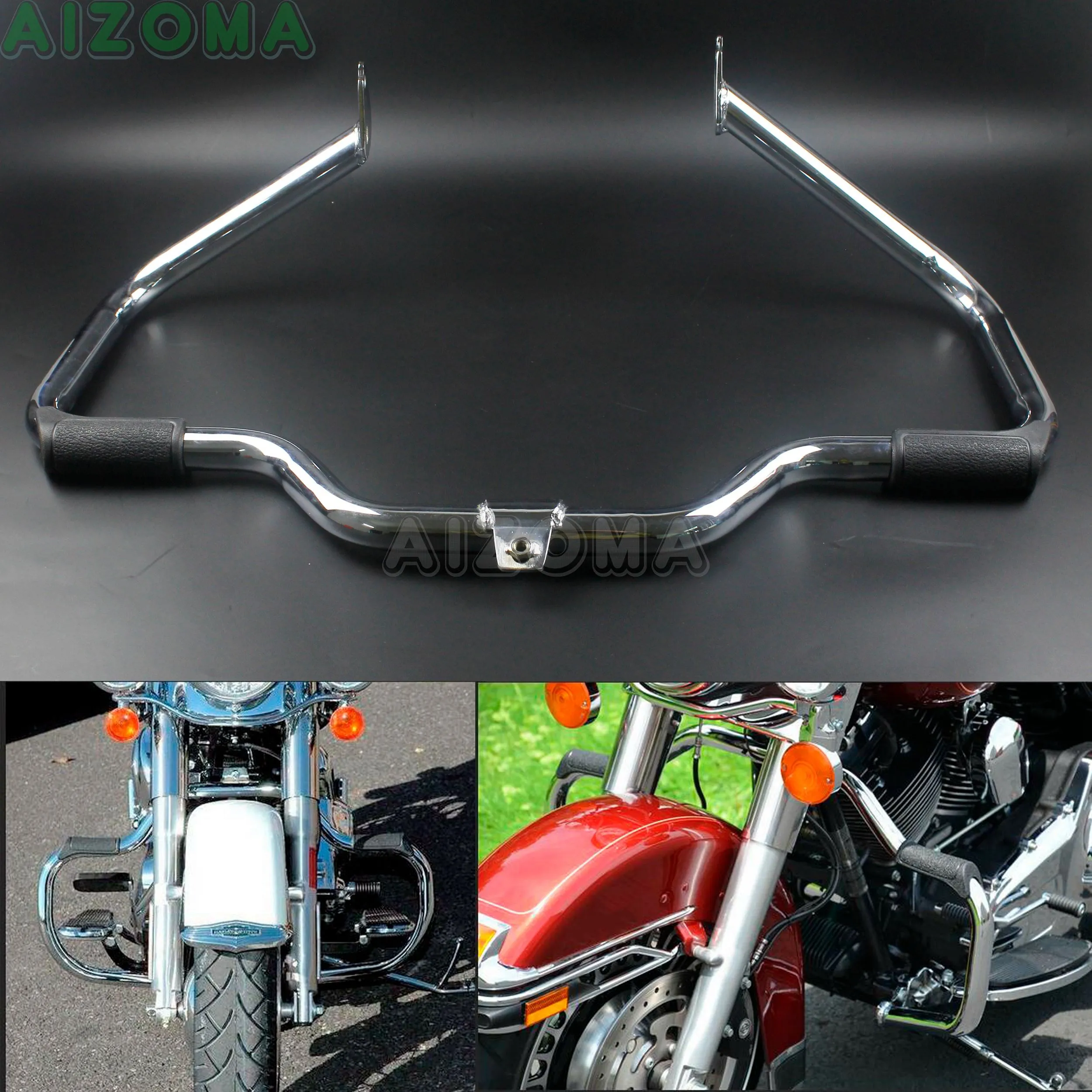 Усы двигателя Crash Guard хром Мотоцикл шоссе бары для Harley Touring Road King FLHT Street Electra Glide 1997