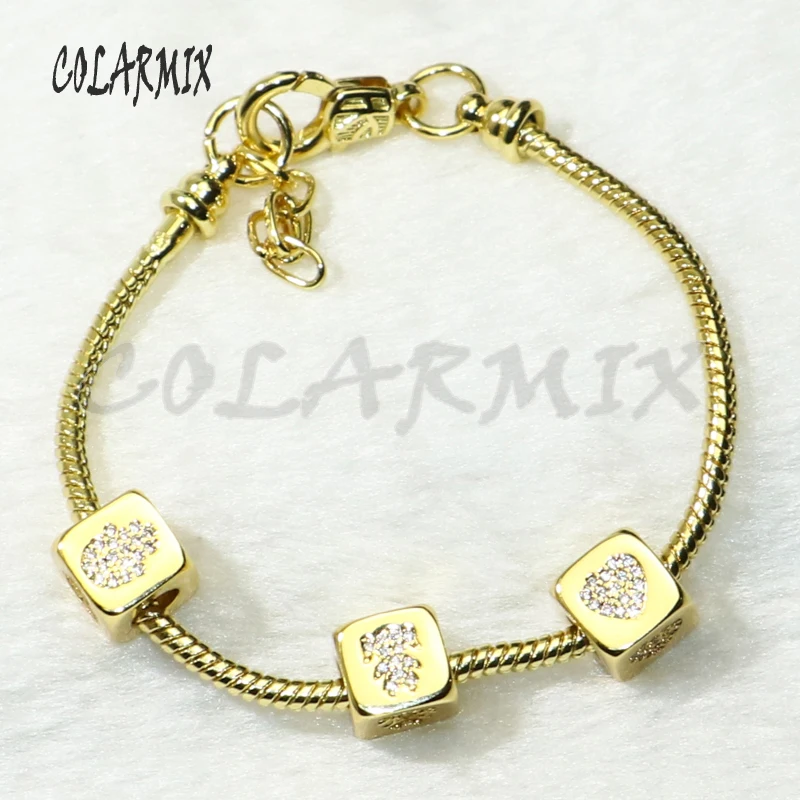 5 шт. кубические бусины браслеты смешанные ювелирные изделия амулеты аксессуары