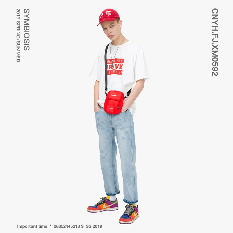 Viishow2019 Летняя мужская футболка с короткими рукавами прилив бренд мужской Круглый