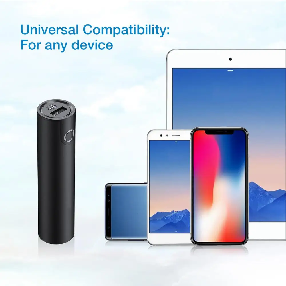 5000 мАч Мини банк питания с USB портом для iPhone samsung Xiaomi Внешний аккумулятор
