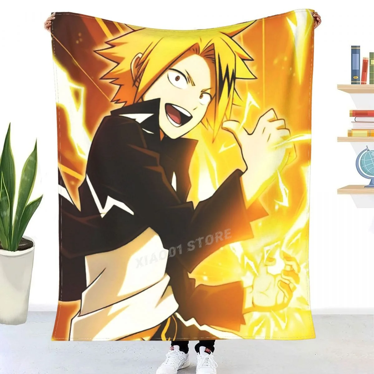 

Denki Kaminari Ok Throw Blanket Sherpa Blanket Bedding soft Blankets