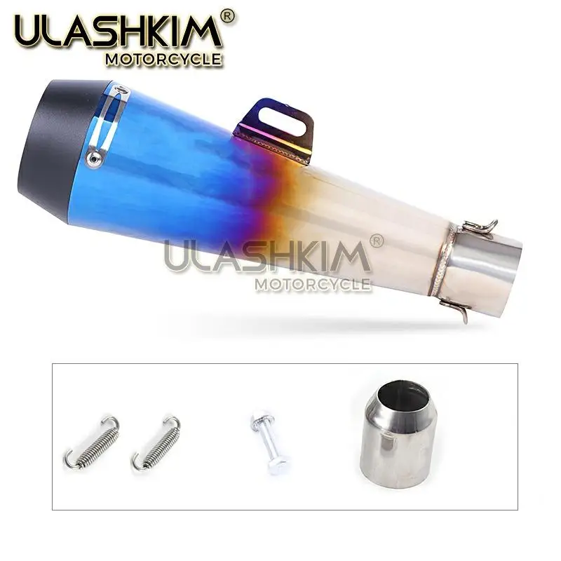 Универсальный 38-51 мм Мотоцикл Скутер выхлопная труба Escape GP горшок глушитель для