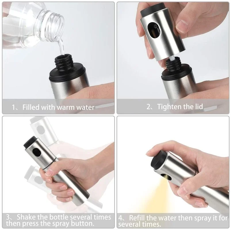 

Kitchen barbecue special olive oil vinegar sprayer oil spray bottle stainless steel oil dispenser season barbecue kitchen tools
