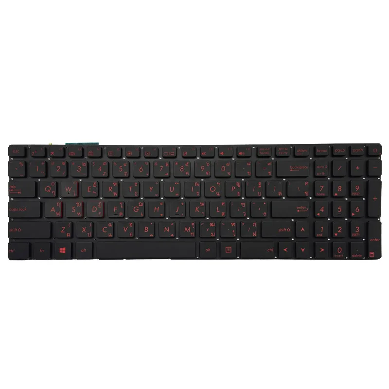 Клавиатура с подсветкой для ноутбука ASUS GL552 GL552J GL552JX GL552V GL552VL GL552VW N751 N751J N751JK N751JX G551VW