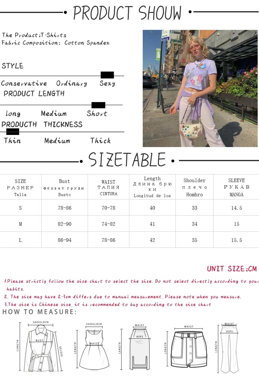 

Cartoon Printed Cute Summer Crop Tops For Women Tie Dye Short Sleeve O Neck Casual Cropped Tee Shirt Female Streetwear