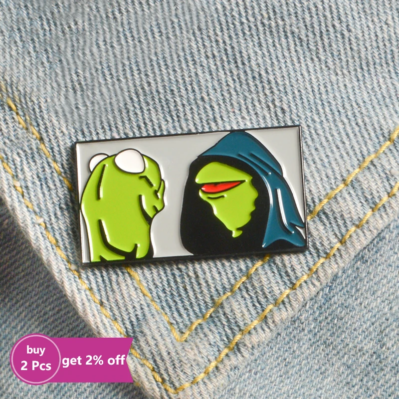 Эмалированные заколки в виде черепа лягушки аквариума