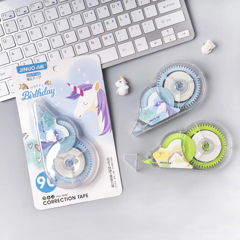 Корректирующая лента с единорогом высокой емкости мультяшная наклейка