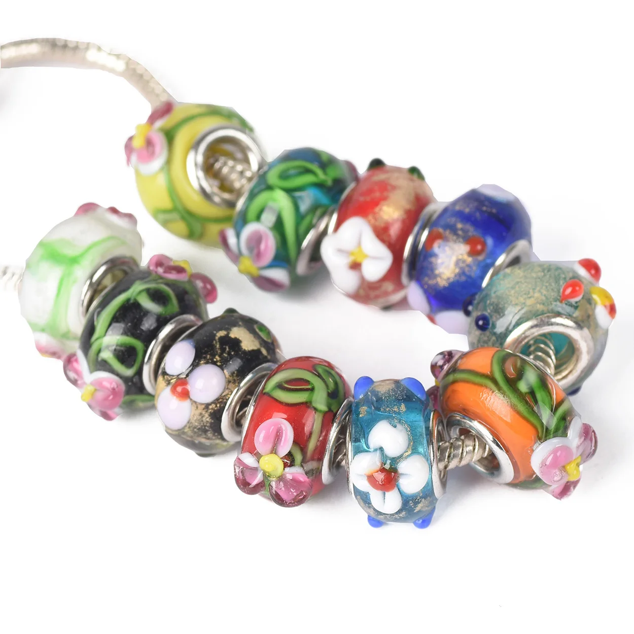 5 шт. бусины из муранского стекла 15 Х9 мм | Украшения и аксессуары