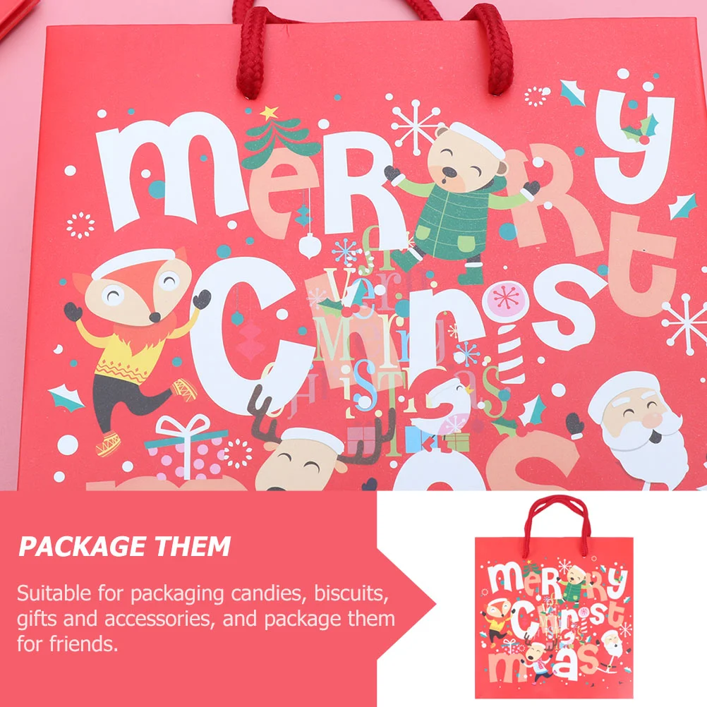 

10Pcs Christmas Themed Design Cookie Bags Candy Bags Candy Pouches Gift Bags