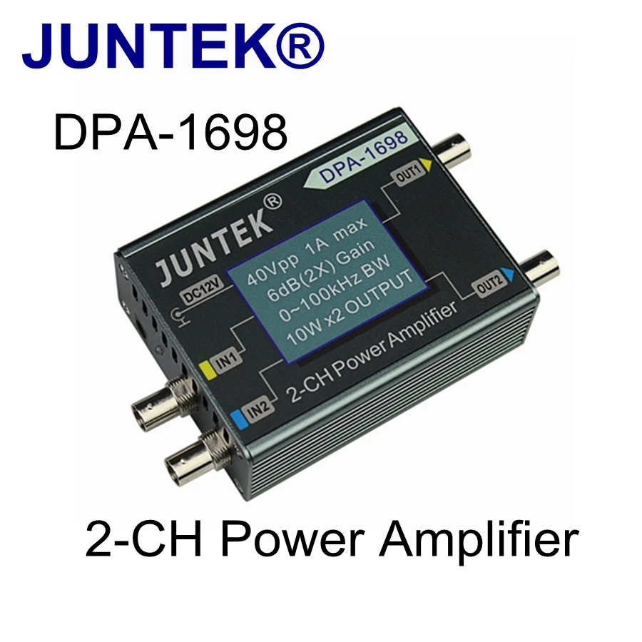 JUNTEK DPA-1698 DDS генератор сигналов двухканальный цифровой контроль сигнала