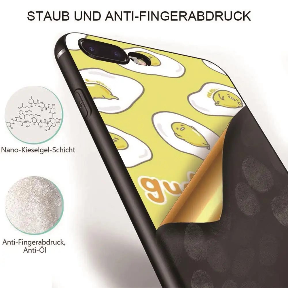 Чехол для телефона iphone 11 Pro Max XR XS MAX X gudetama lazy egg Apple 8 7 6 5S s Plus силиконовый защитный