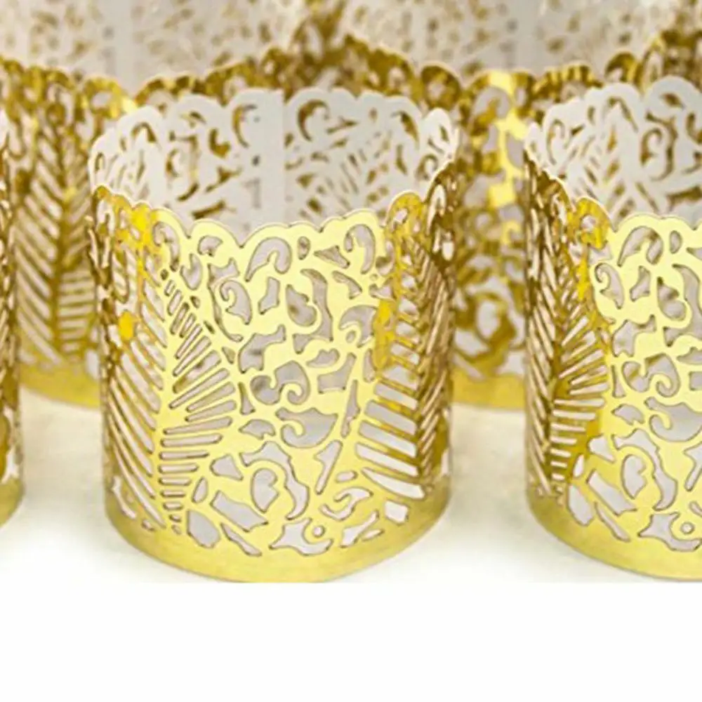50 шт. полый абажур для свечей аксессуары стола декоративный свечи свадебные