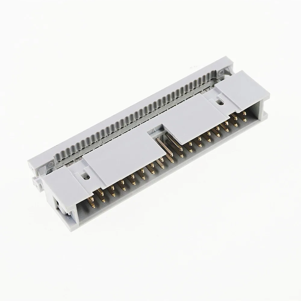 50 шт. IDC Box Header 0 10 &quot2 54 мм Шаг 6 Pin 8 12 14 16 18 20 24 26 30 34 40 60 64 штыревой плоский кабель 1 27 |