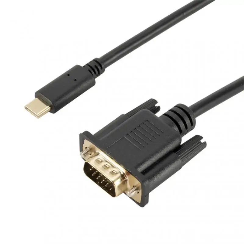 Кабель для передачи данных с переходником Type-C на VGA 1 8 м 1080P | Электроника