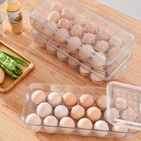 18 grids egg holder stackable egg storage box kitchen fridge organizer refrigerator egg tray container storage accessories tools