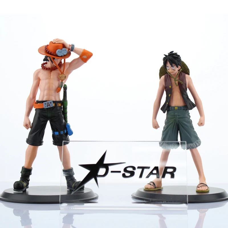 2 шт. набор 6 &quotone piece Аниме Луффи и Ace DX Grandline мужчины vol.1 без коробки 16 см ПВХ