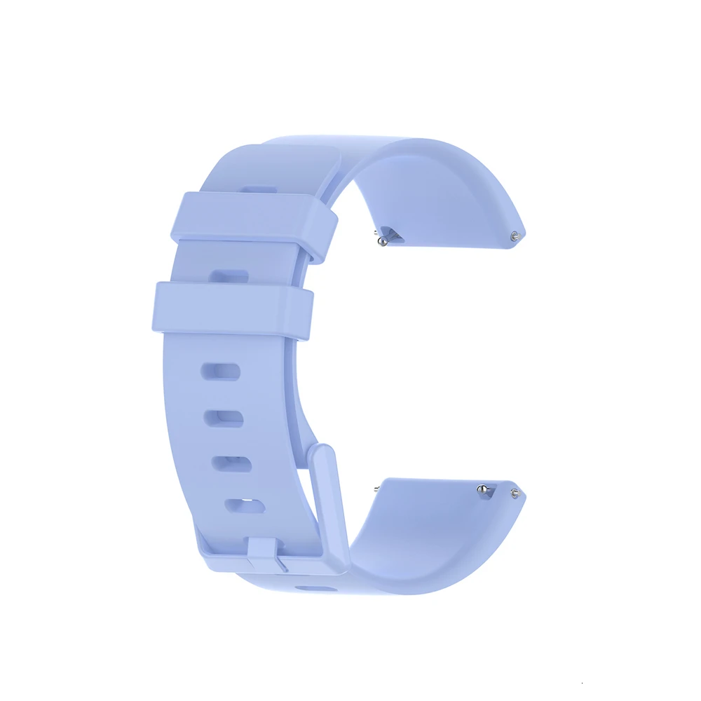 Light Blue Сменный ремешок для Fitbit Versa/Versa 2, мягкие силиконовые водонепроницаемые наручные аксессуары, ремешок для Fitbit Versa 2, ремешок - Цвет: Light Blue