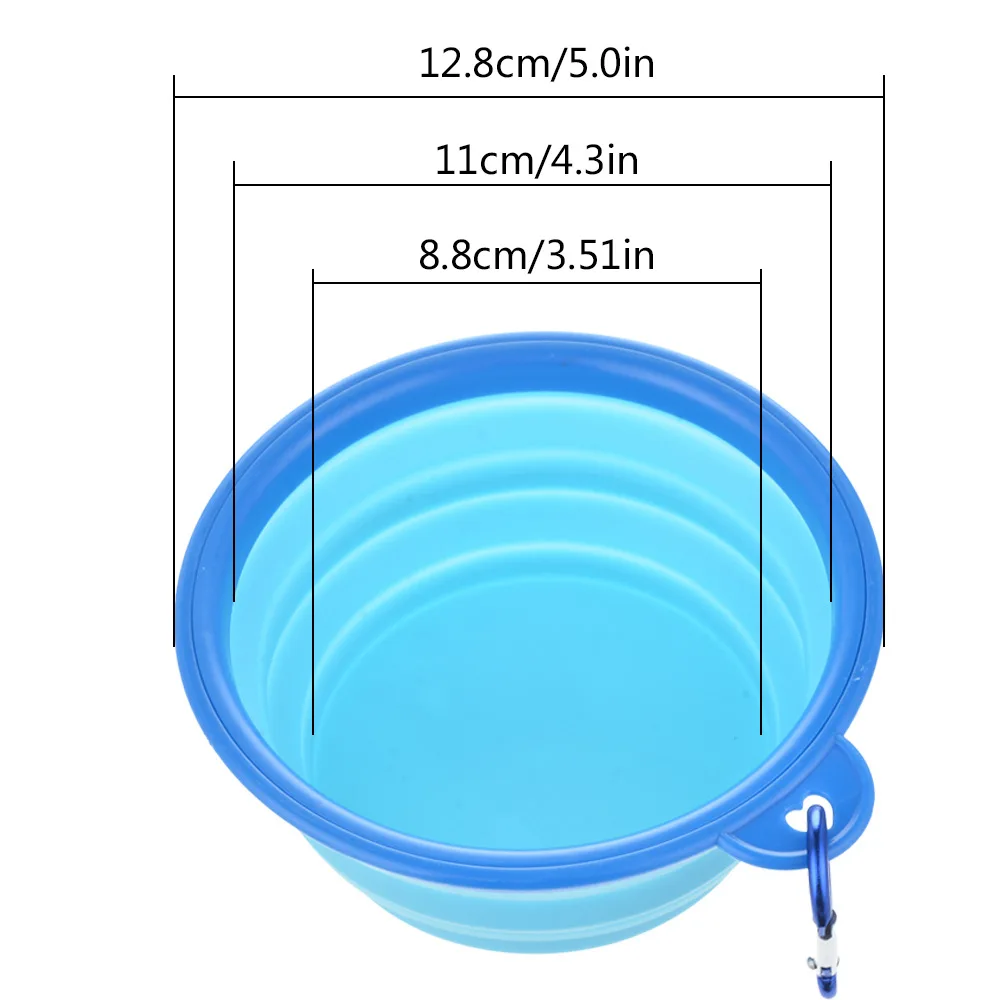 Миска для собак складная Экологичная силиконовая 3 в 1 походная портативная