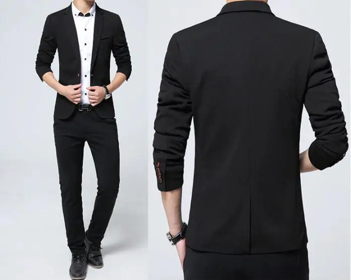 Мужской Блейзер повседневные Костюмы приталенные блейзеры высокого качества