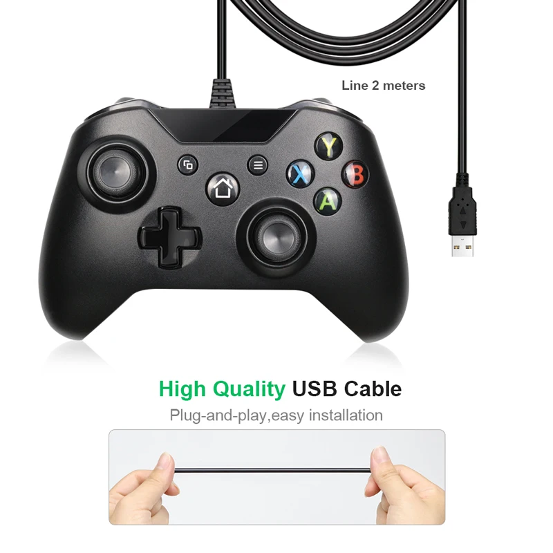 Проводной USB контроллер для Xbox One консоль ПК Wins 7 8 10 Microsoft смартфонов Android проводной