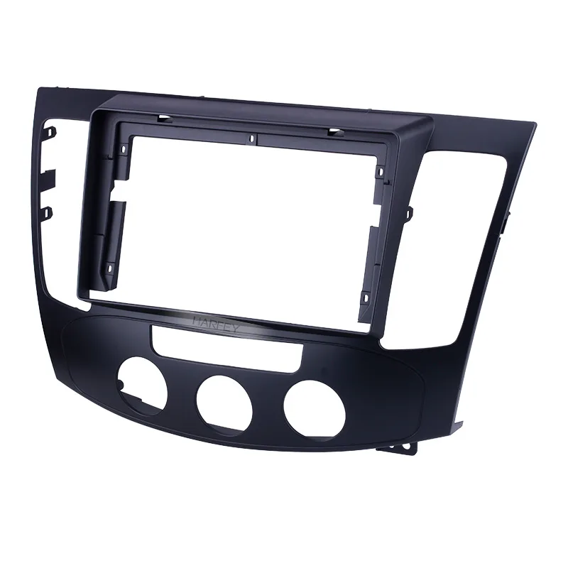 Harfey OEM-стиль 2Din черная Автомобильная рама для 2009-2010 Hyundai Sonata Nfc Руководство A/C