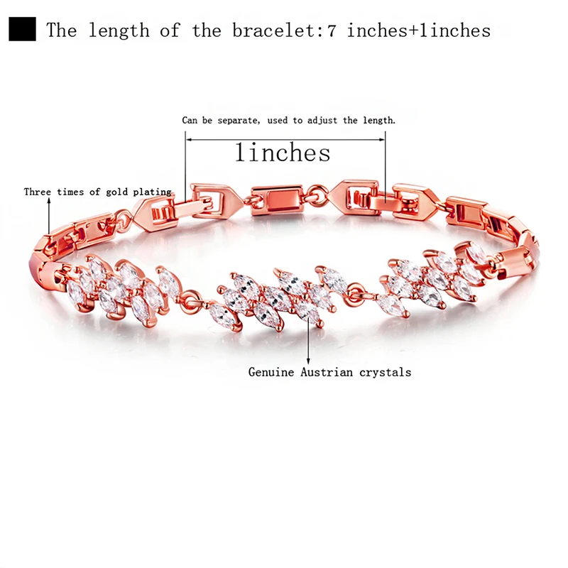 Jinzeyi Лидер продаж модный браслет Романтический женский с кристаллами циркония